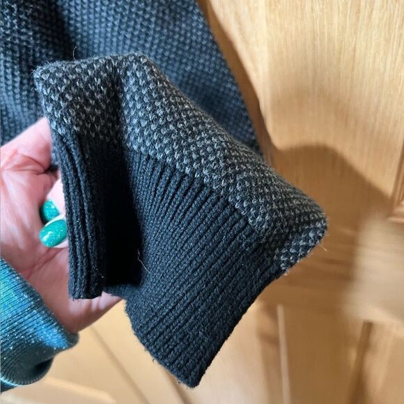 Mens 2XL GOODFELLOW & CO Big & Tall  1/4 Zip Collared Sweatshirt Gray Black NWT - Picture 4 of 7